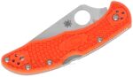 Нож Spyderco Delica 4 Flat Ground VG-10 FRN Orange » Dulotec.BG