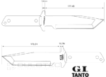 Тактически нож Cold Steel G.I. TANTO 1055 Carbon 305 мм » Dulotec.BG