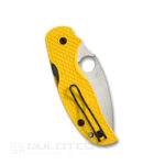 Сгъваем нож Spyderco Para 3 Lightweight Salt MagnaCut жълт FRN » Dulotec.BG