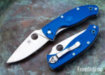 Сгъваем нож Spyderco Tenacious S35VN Lightweight син » Dulotec.BG