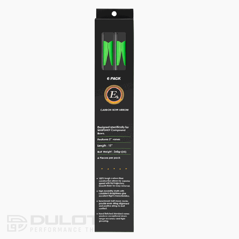 Стрели за лък EK Archery 15" WHIPSHOT CARBON ARROW » Dulotec.BG