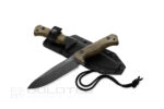 Нож LionSteel T6 CPM 3V Green Canvas Old Black Blade » Dulotec.BG