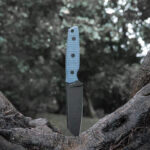 Фиксиран нож Vosteed Mink XL Nitro-V Micarta Blue » Dulotec.BG