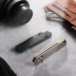 Нож Vosteed Parallel Super Slim 154CM Black Stonewash Black Titanium » Dulotec.BG