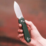 Сгъваем нож Vosteed Raccoon 14C28N Green Micarta 83мм » Dulotec.BG