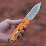 Сгъваем нож Vosteed Raccoon Crossbar Lock 14C28N G10 Yellow » Dulotec.BG
