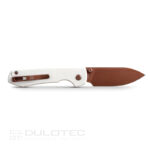 Сгъваем нож Vosteed Raccoon 14C28N Drop Point бял G10 » Dulotec.BG