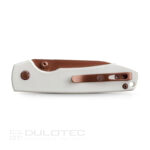 Сгъваем нож Vosteed Raccoon 14C28N Drop Point бял G10 » Dulotec.BG