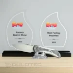 Нож WE Knife Equivik Damascus Titanium Grey & Lava Flow Carbon » Dulotec.BG