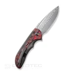Нож WE Knife Equivik Damascus Titanium Grey & Lava Flow Carbon » Dulotec.BG