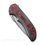 Нож WE Knife Equivik Damascus Titanium Grey & Lava Flow Carbon » Dulotec.BG