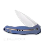 Джобен нож WE Knife Kitefin CPM S35VN Титан Син » Dulotec.BG