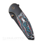 Сгъваем джобен нож WE Knife Nitro OG CPM 20CV Titanium Black & Nebula Fat Carbon » Dulotec.BG