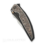 Джобен нож WE Knife Quinseris M390 с титан и въглеродни влакна » Dulotec.BG