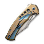 Нож WE Knife Swiftfin CPM 20CV Titanium Gold » Dulotec.BG