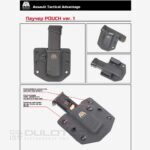 Холдър от кайдекс ATA GEAR Pouch ver.2 за Glock - черен » Dulotec.BG