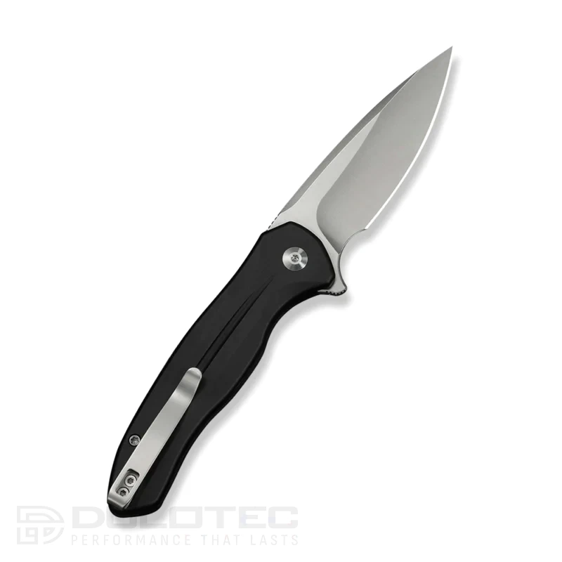 Нож CIVIVI Button Lock Kitefin 14C28N Black Aluminum » Dulotec.BG