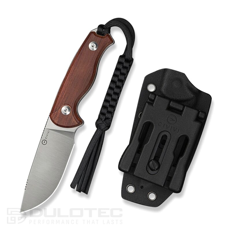 Нож CIVIVI Timberbark с острие 14C28N и дръжка Guibourtia Wood » Dulotec.BG
