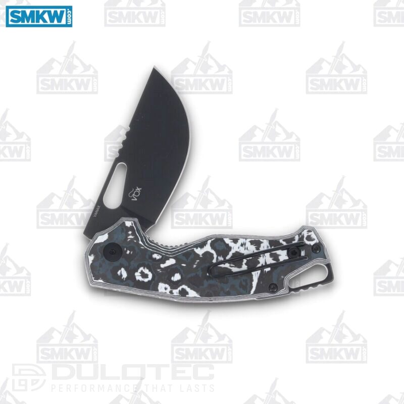 Нож MKM Vincent VANAX FAT Carbon White Storm » Dulotec.BG