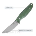 Нож с фиксирано острие SRM Fossa 605T-GP, G10 дръжка » Dulotec.BG Нож с фиксирано острие SRM Fossa 605T-GP, G10 дръжка » Dulotec.BG