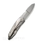 Нож WEKNIFE Press Check CPM 20CV Gray Titanium с Black/Blue G10 инкрустация » Dulotec.BG