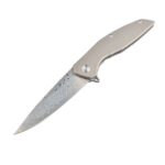 Сгъваем нож Dulotec Karma Damascus с титанова дръжка » Dulotec.BG