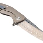 Сгъваем нож Dulotec Karma Damascus с титанова дръжка » Dulotec.BG