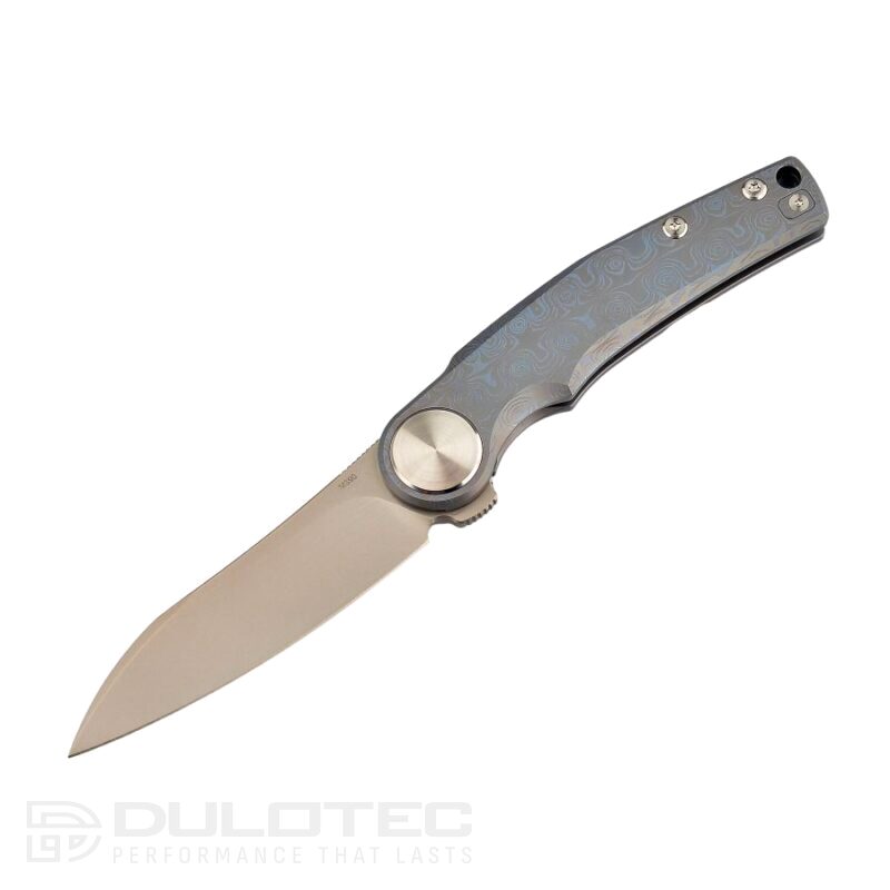 Сгъваем нож с титанова дръжка Dulotec K902 – син » Dulotec.BG