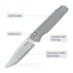 Сгъваем нож SRM 258L-GK2 Terrier – G10 и ламинирана 140Cr стомана » Dulotec.BG