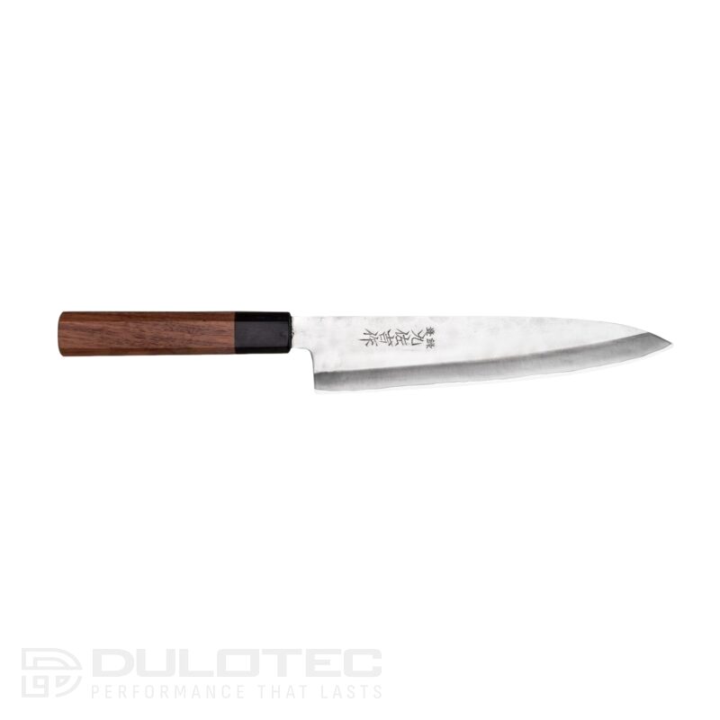 Японски кухненски нож Gyuto ZDP-189 Silver Tsuchime 210mm » Dulotec.BG
