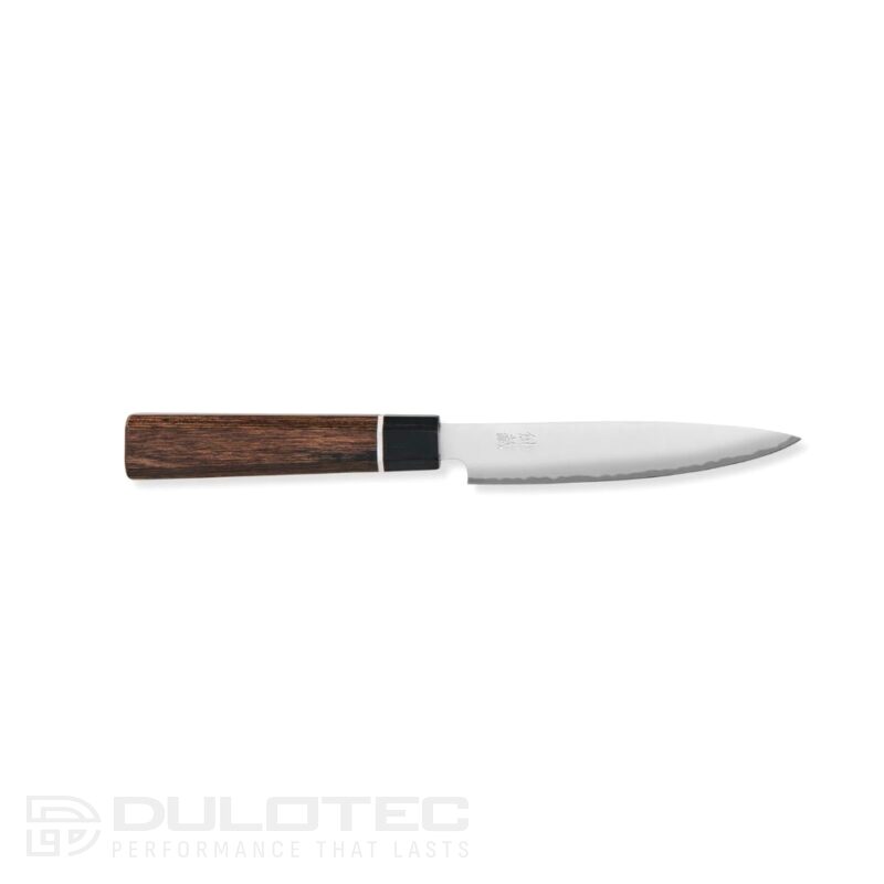 Японски кухненски нож Petty SG2 Matte 120mm пакка дърво » Dulotec.BG