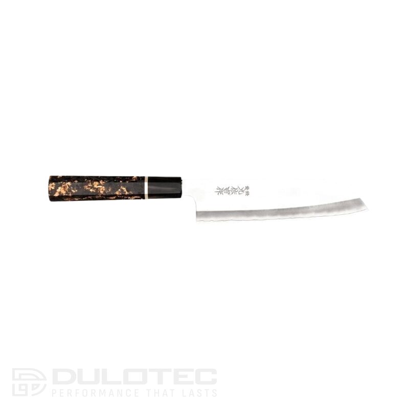 Японски кухненски нож сантоку ZDP-189, 180 mm, карбонова дръжка » Dulotec.BG